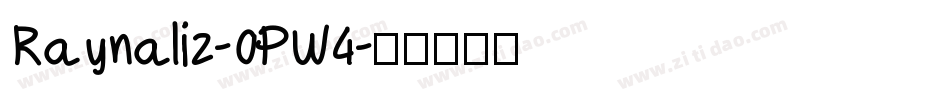 Raynaliz-0PW4字体转换