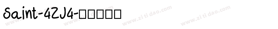 Saint-4ZJ4字体转换