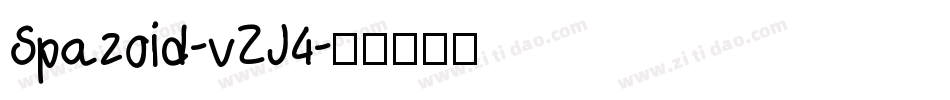 Spazoid-vZJ4字体转换