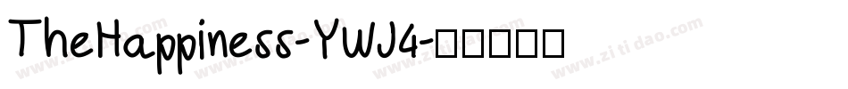 TheHappiness-YWJ4字体转换