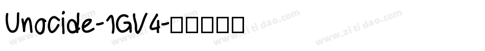 Unocide-1GV4字体转换