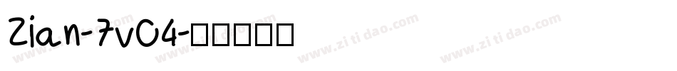 Zian-7vO4字体转换