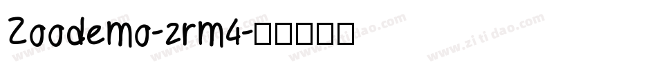Zoodemo-zrm4字体转换