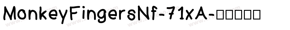 MonkeyFingersNf-71xA字体转换