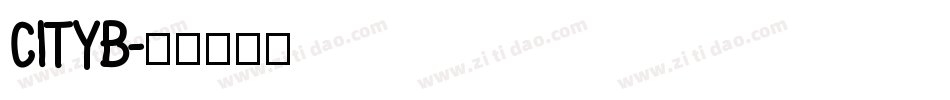 CITYB字体转换