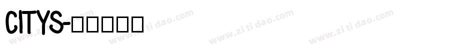 CITYS字体转换