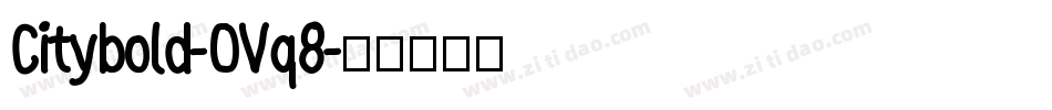 Citybold-OVq8字体转换