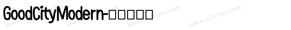GoodCityModern字体转换
