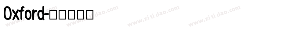 Oxford字体转换