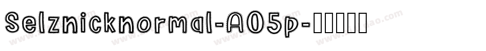 Selznicknormal-A05p字体转换