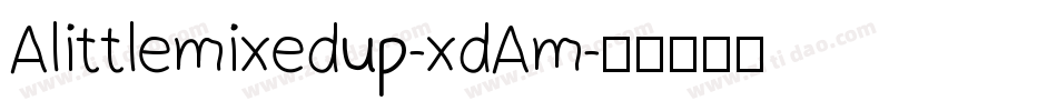 Alittlemixedup-xdAm字体转换