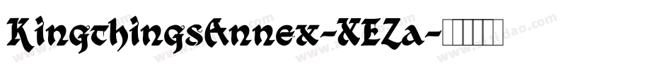 KingthingsAnnex-XEZa字体转换