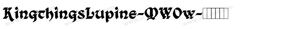 KingthingsLupine-MWOw字体转换
