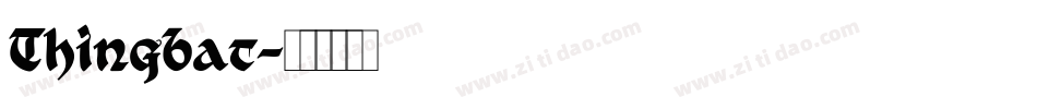 Thingbat字体转换