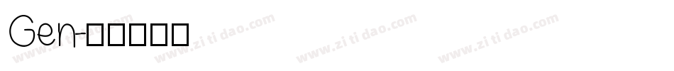 Gen字体转换