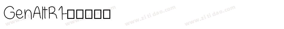GenAltR1字体转换