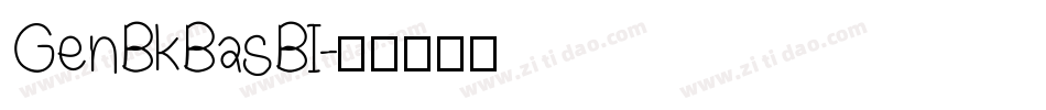 GenBkBasBI字体转换
