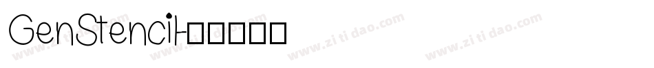 GenStencil字体转换