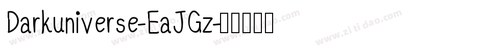 Darkuniverse-EaJGz字体转换