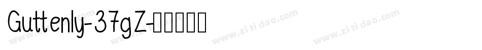 Guttenly-37gZ字体转换