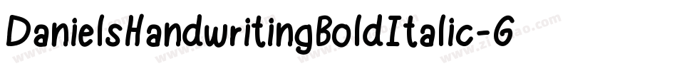 DanielsHandwritingBoldItalic-GABG字体转换