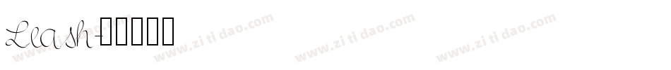 Leash字体转换