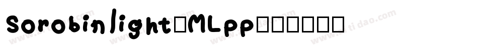 Sorobinlight-MLpp字体转换