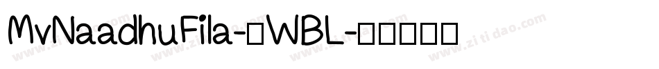 MvNaadhuFila-AWBL字体转换