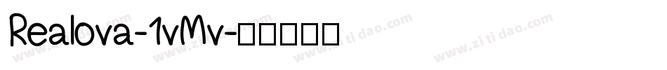 Realova-1vMv字体转换