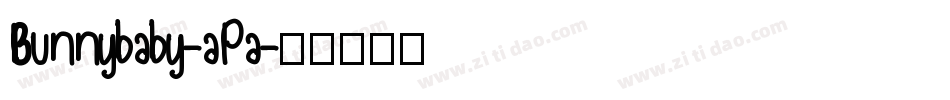 Bunnybaby-aPa字体转换