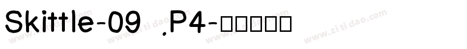 Skittle-09P4字体转换