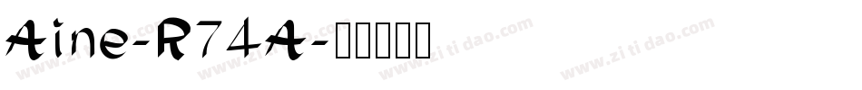 Aine-R74A字体转换