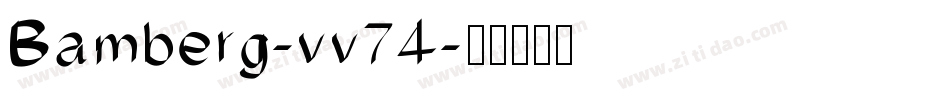 Bamberg-vv74字体转换