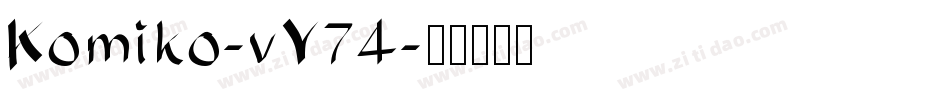 Komiko-vY74字体转换