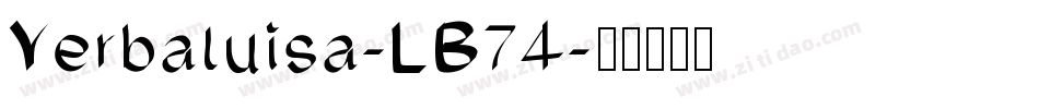 Yerbaluisa-LB74字体转换