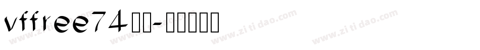 vffree74字体字体转换
