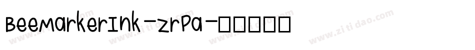 BeeMarkerInk-zrPa字体转换