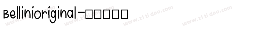 BelliniOriginal字体转换