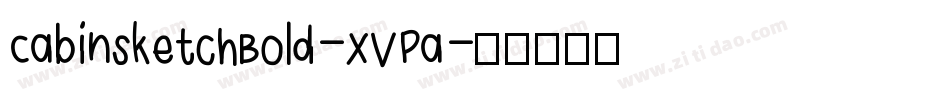 CabinsketchBold-XVPa字体转换
