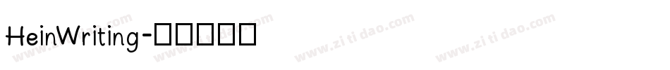 HeinWriting字体转换