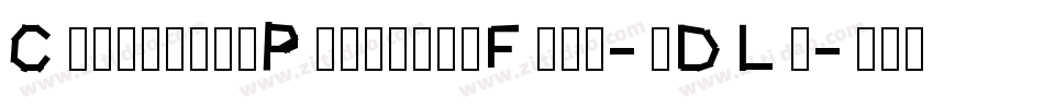 ChirumiruPapercutFont-lDLe字体转换