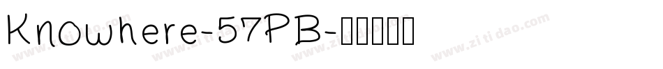 Knowhere-57PB字体转换
