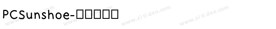 PCSunshoe字体转换