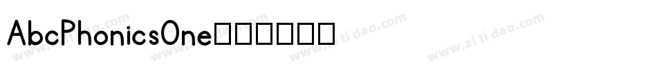 AbcPhonicsOne字体转换