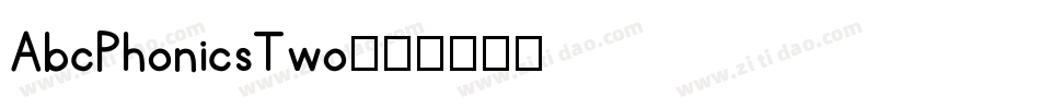AbcPhonicsTwo字体转换