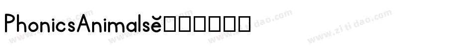 PhonicsAnimals2字体转换