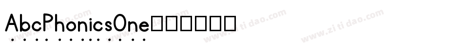 AbcPhonicsOne字体转换