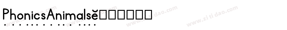 PhonicsAnimals2字体转换