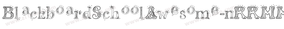 BlackboardSchoolAwesome-nRRMM字体转换