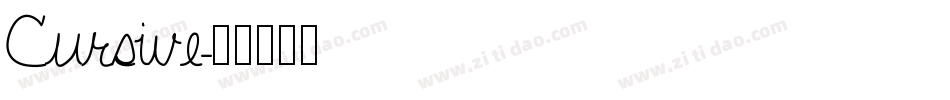 Cursive字体转换